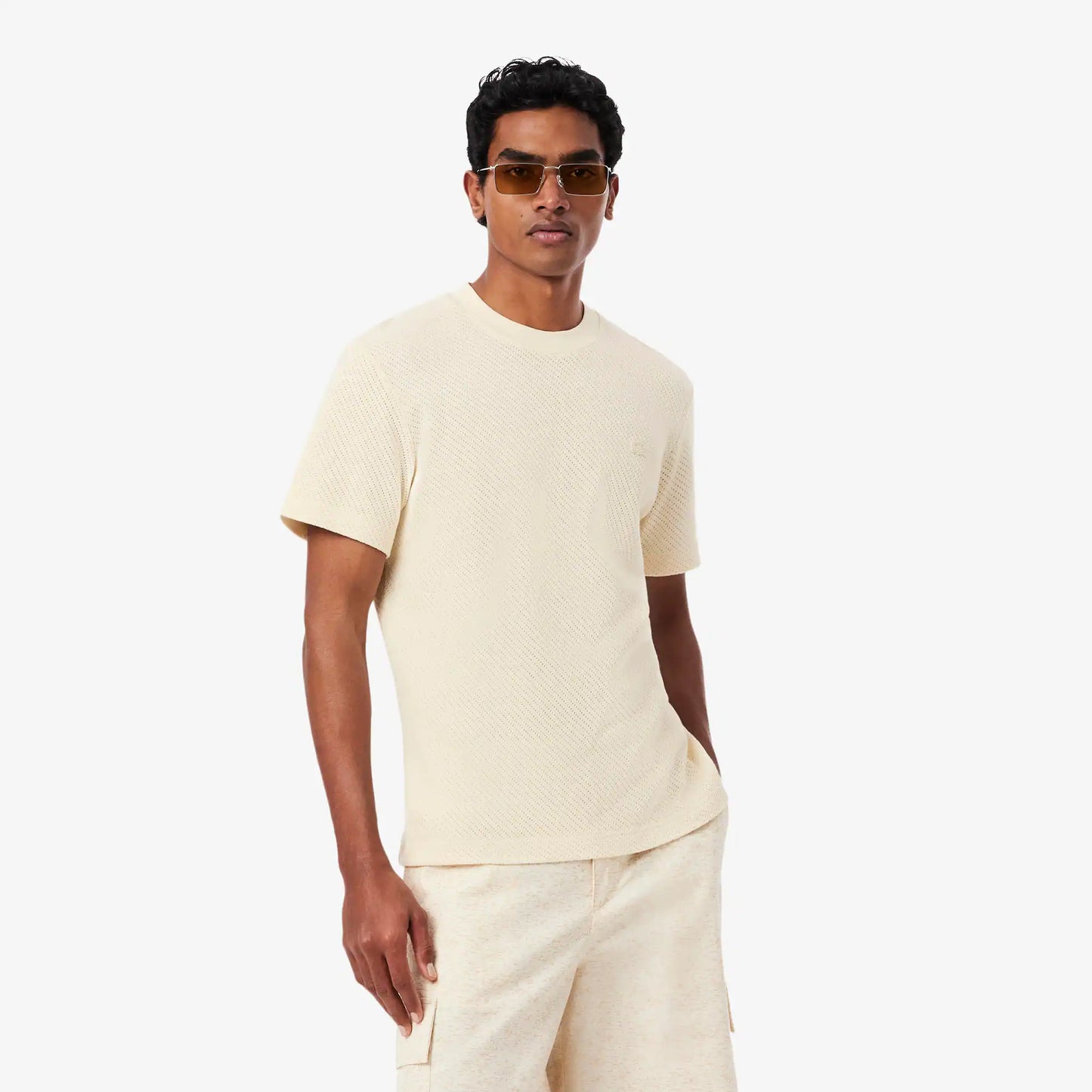 T-shirt en dentelle de coton