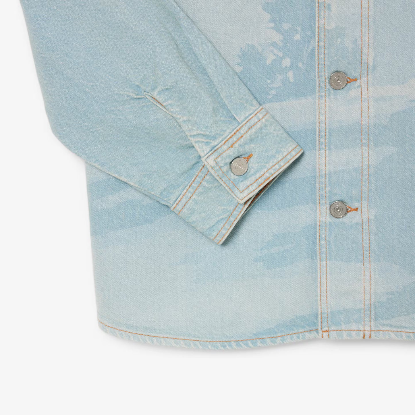 Surchemise en jean à motif paysager
