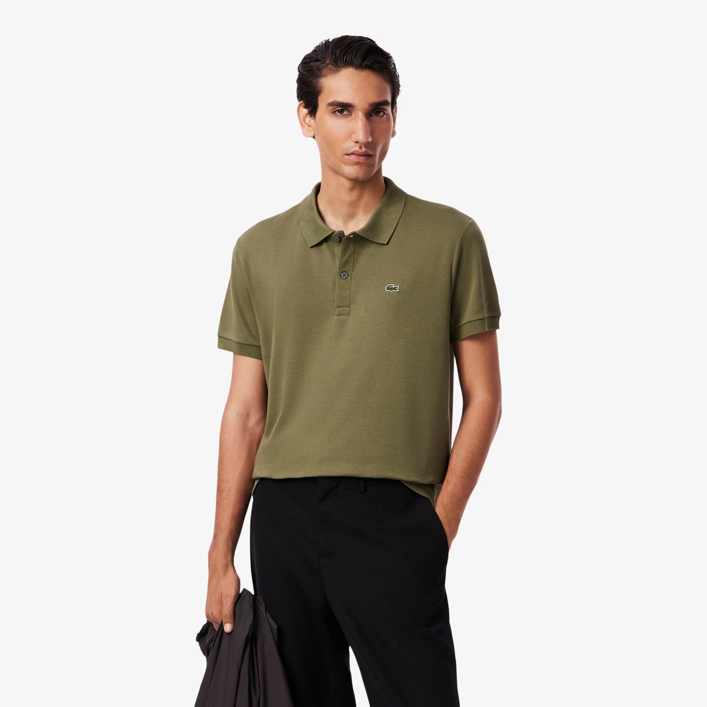 Polo en coton Pima coupe droite