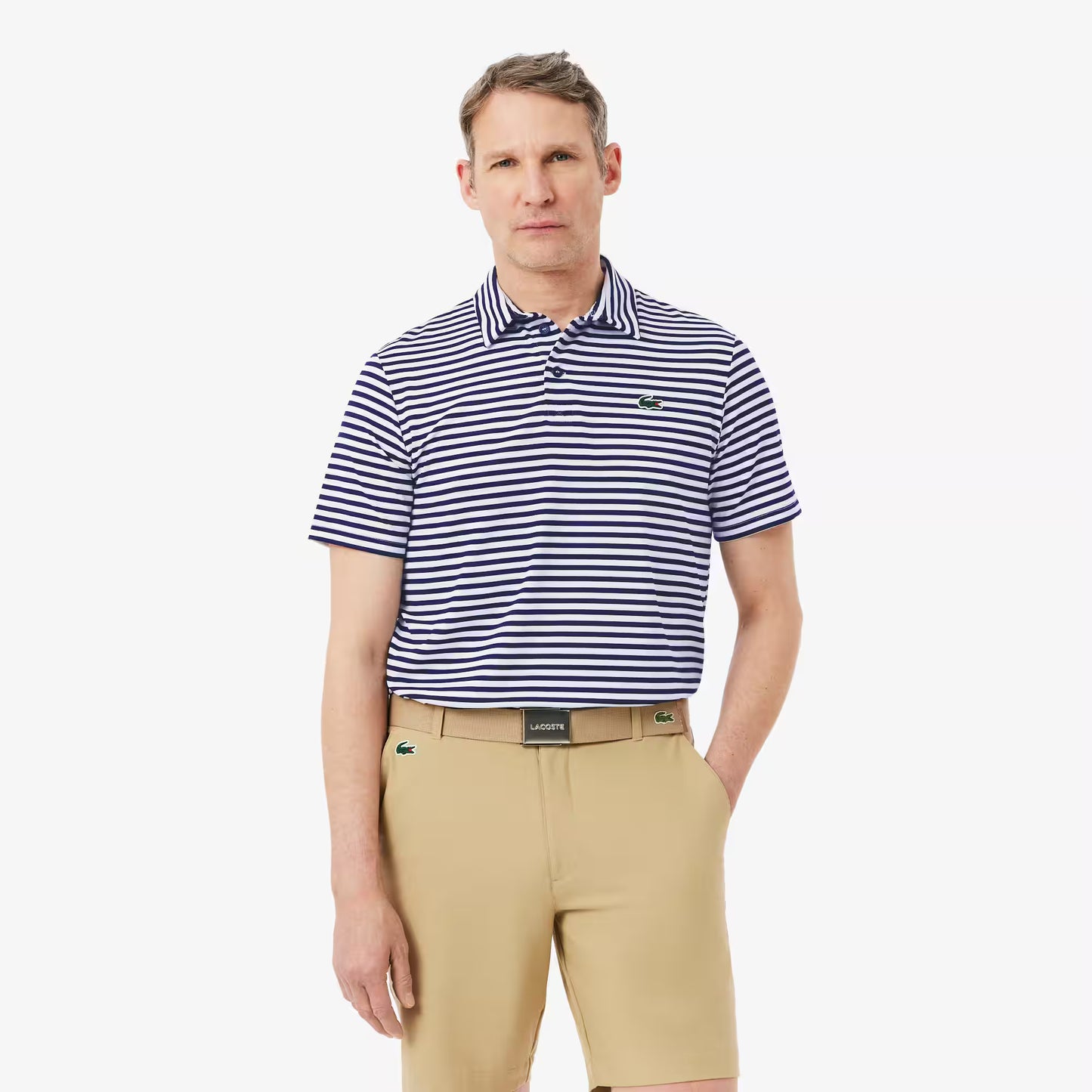 Polo de golf rayé Regular Fit Ultra Dry