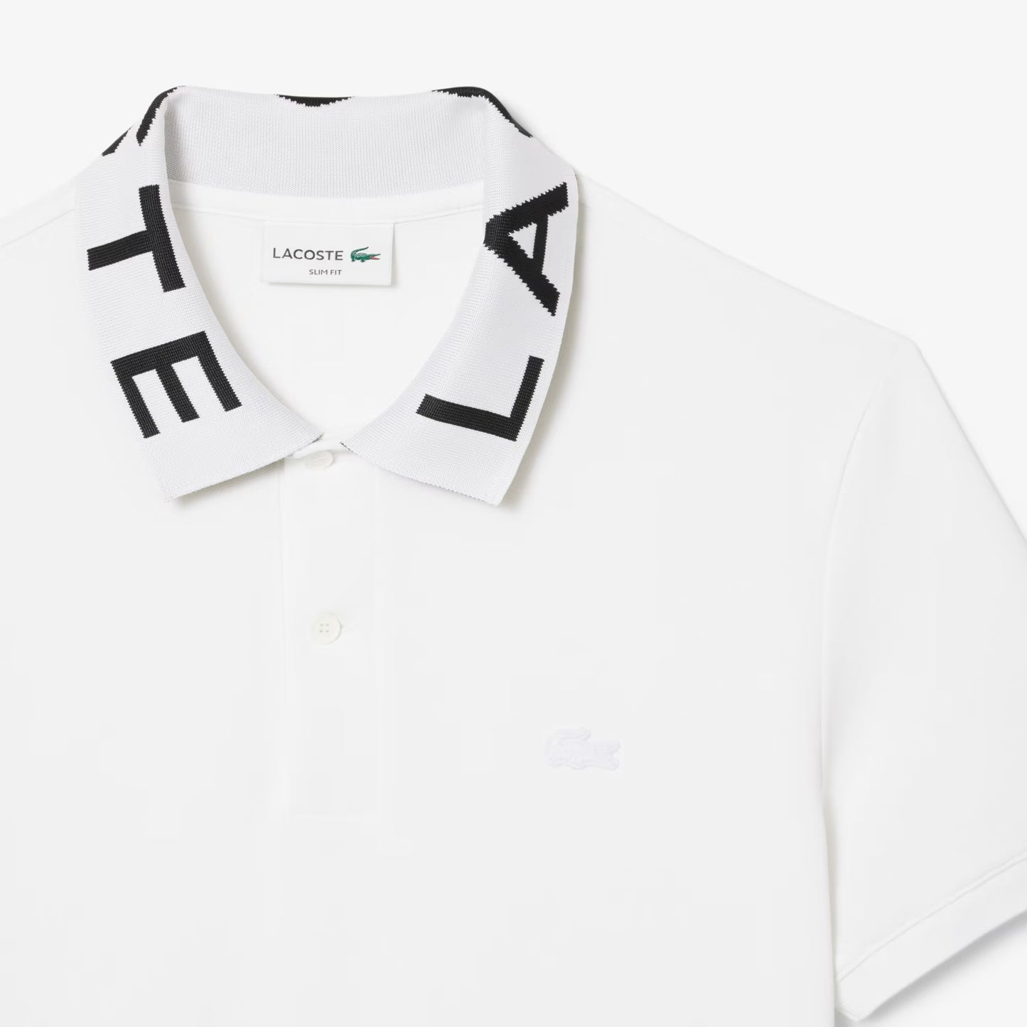 Polo Slim en Jacquard avec Marque