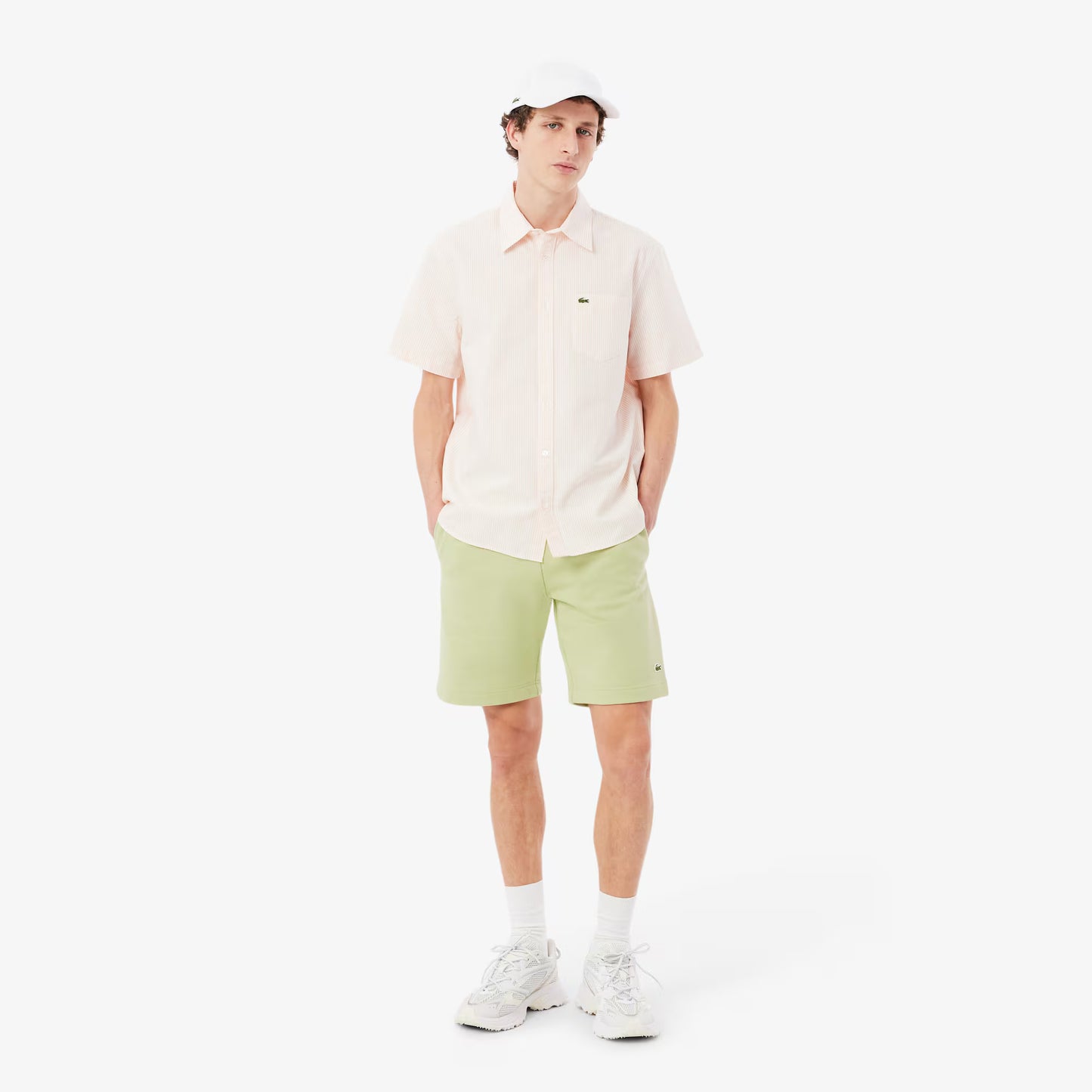 Shorts en molleton coupe droite