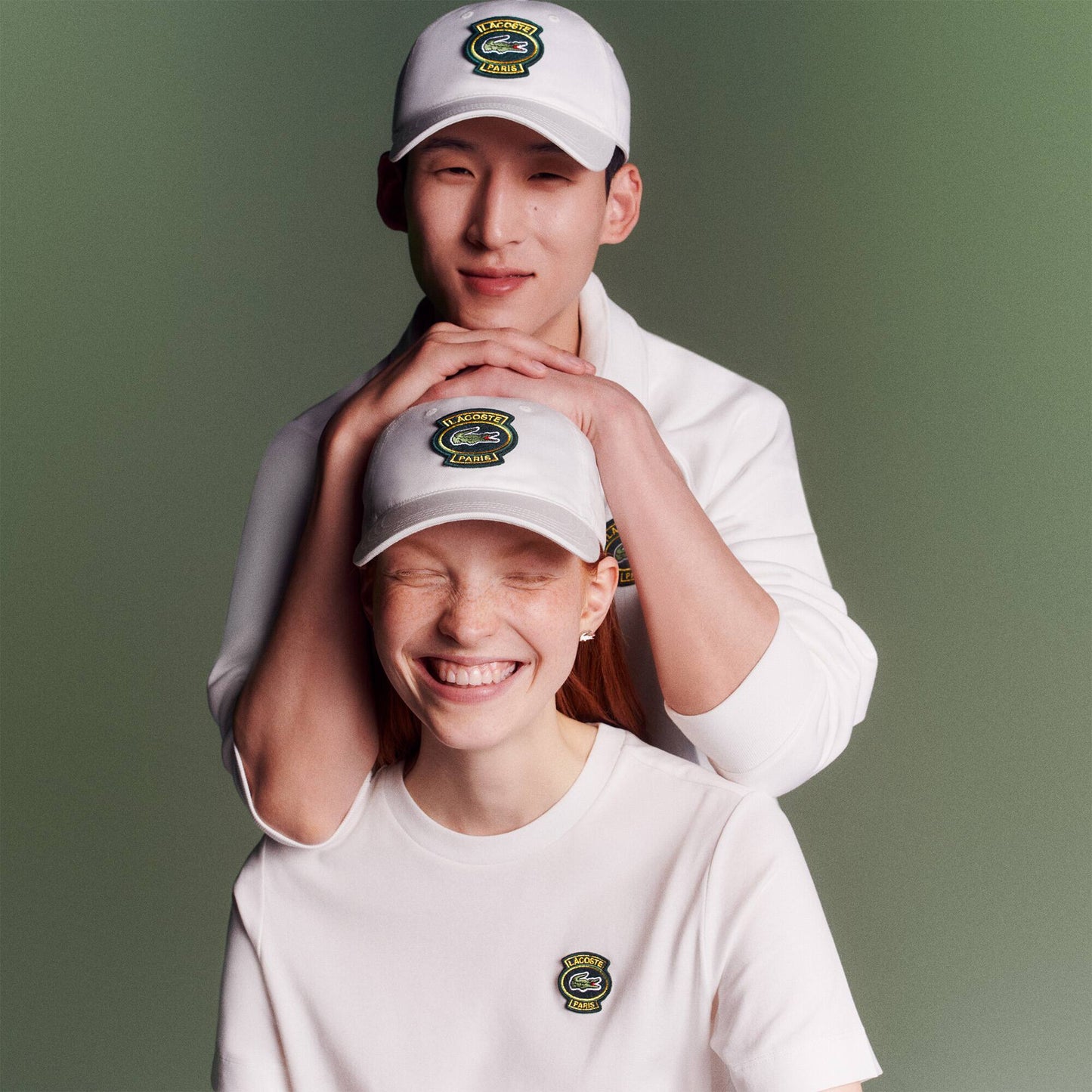 Casquette en coton avec badge