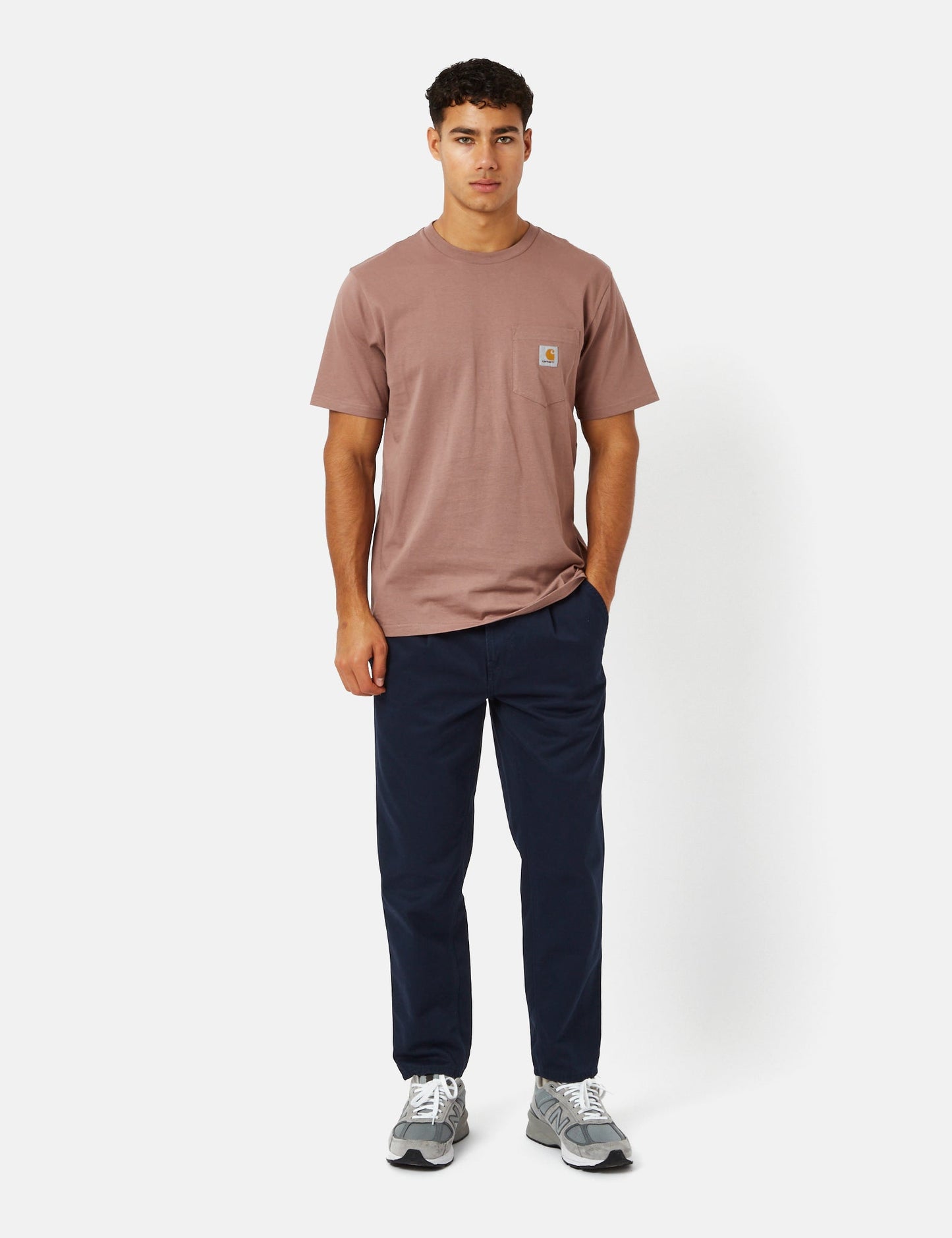 Pantalon Abbott (coupe fuselée normale) - Bleu Atom