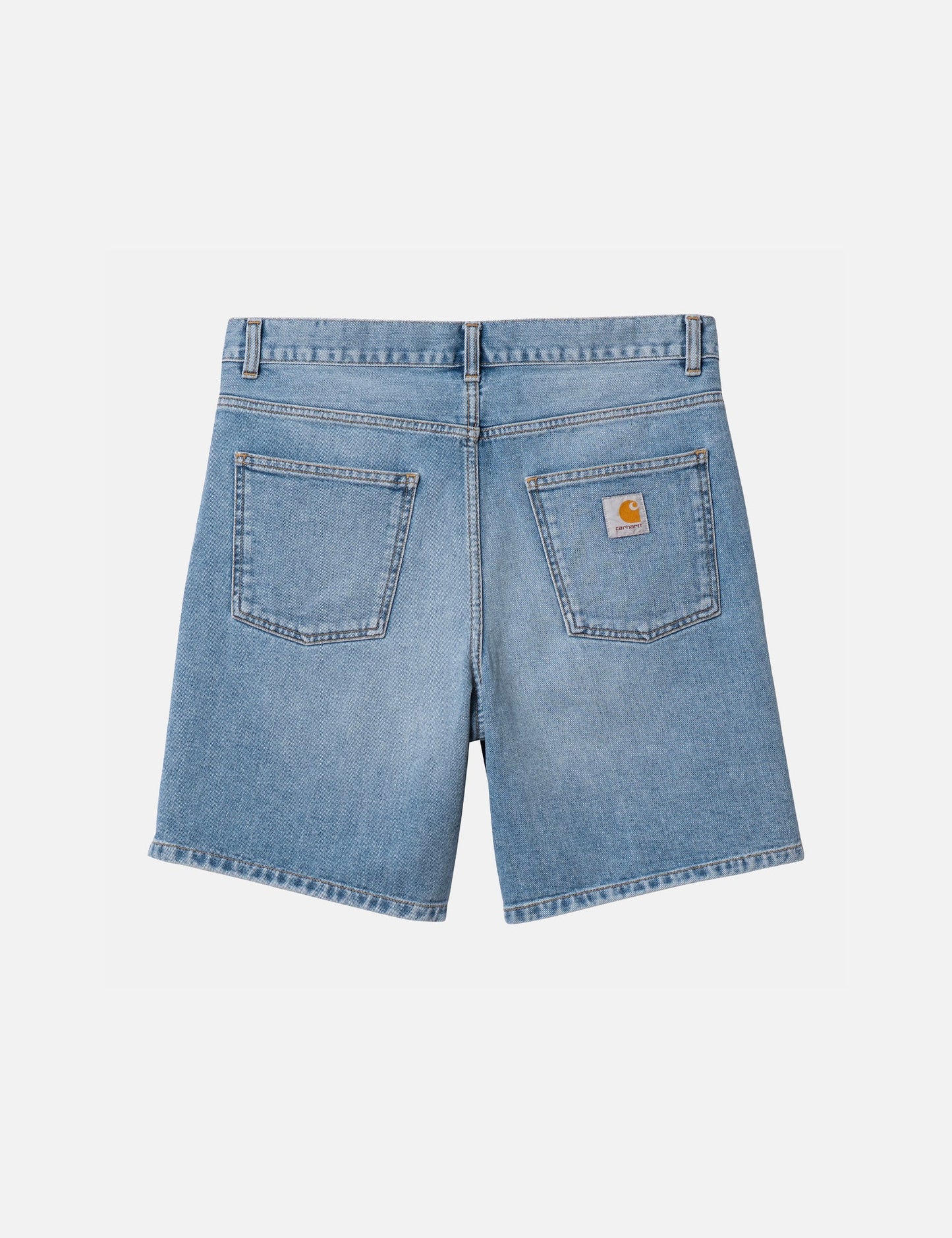 Shorts Newel (coton biologique) - Délavage Light Used bleu