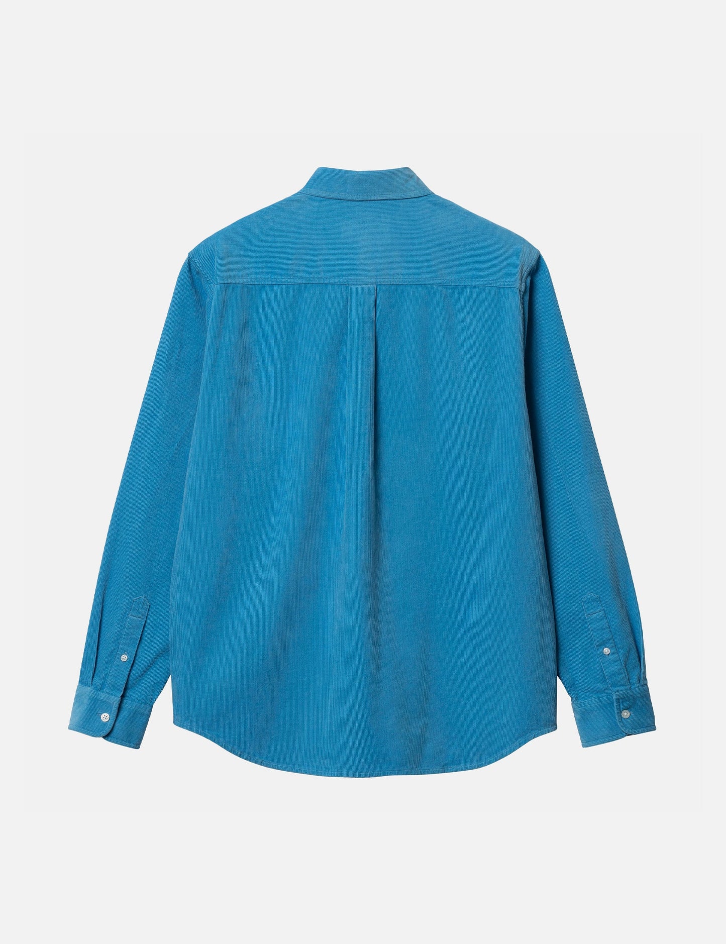 Chemise Madison (Fine Corde) - Bleu Piscine/Blanc