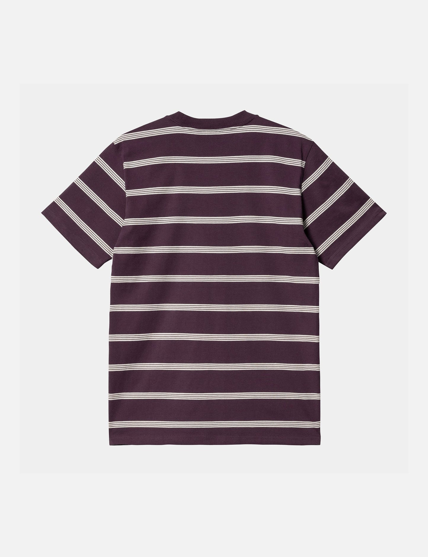 T-shirt Glover rayé - Violet prune foncé/Cire/Cire