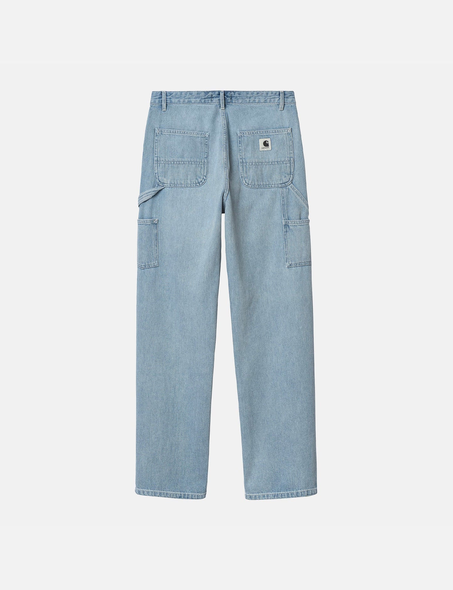 Pantalon Pierce pour femme (Denim/Coupe droite) - Bleu clair délavé à la pierre