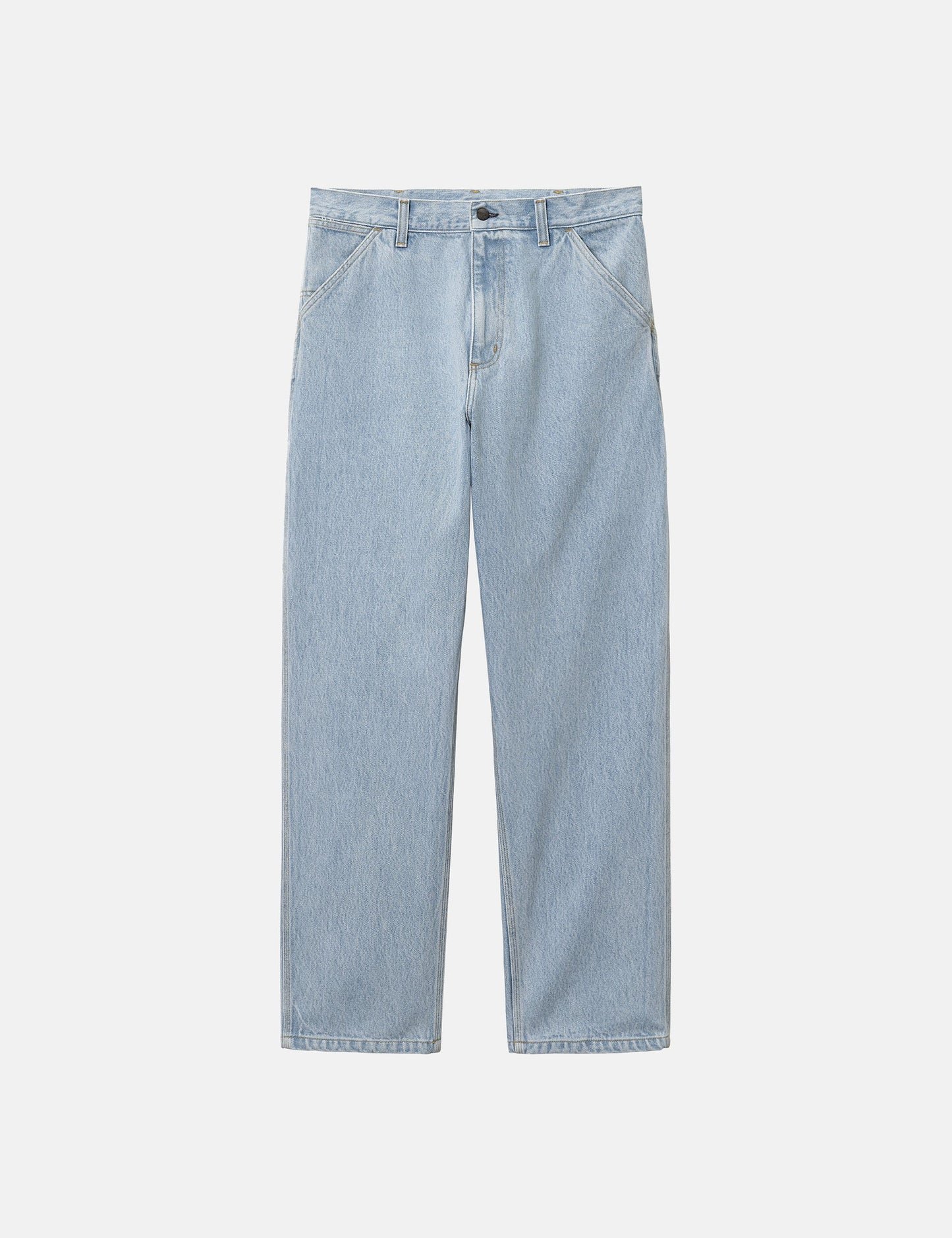 Pantalon ample à genoux simples - Bleu délavé "Heavy Stone"