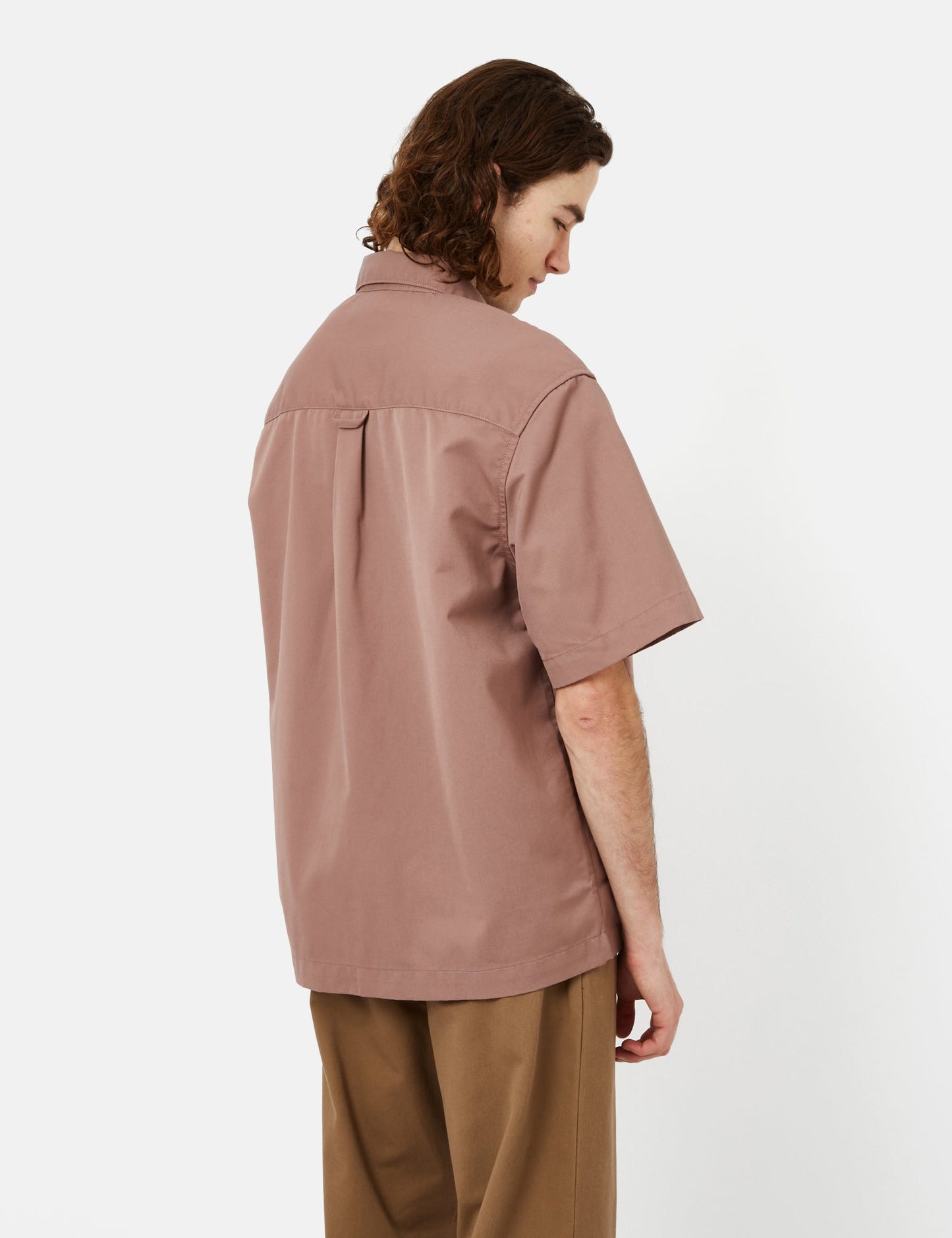 T-shirt artisanal (ample) - Rouge lupin
