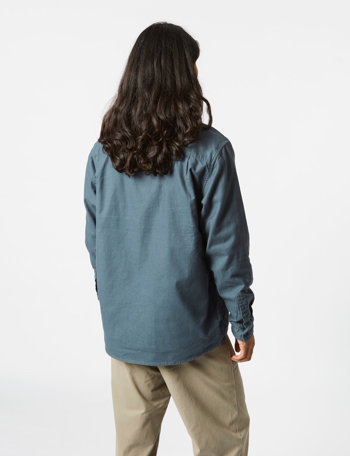 Veste chemise zippée Milford (ample) - Bleu minerai