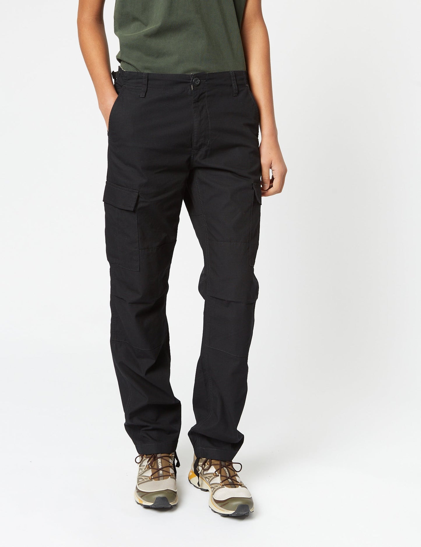 Pantalon Cargo Aviation (Coupe ajustée) - Noir