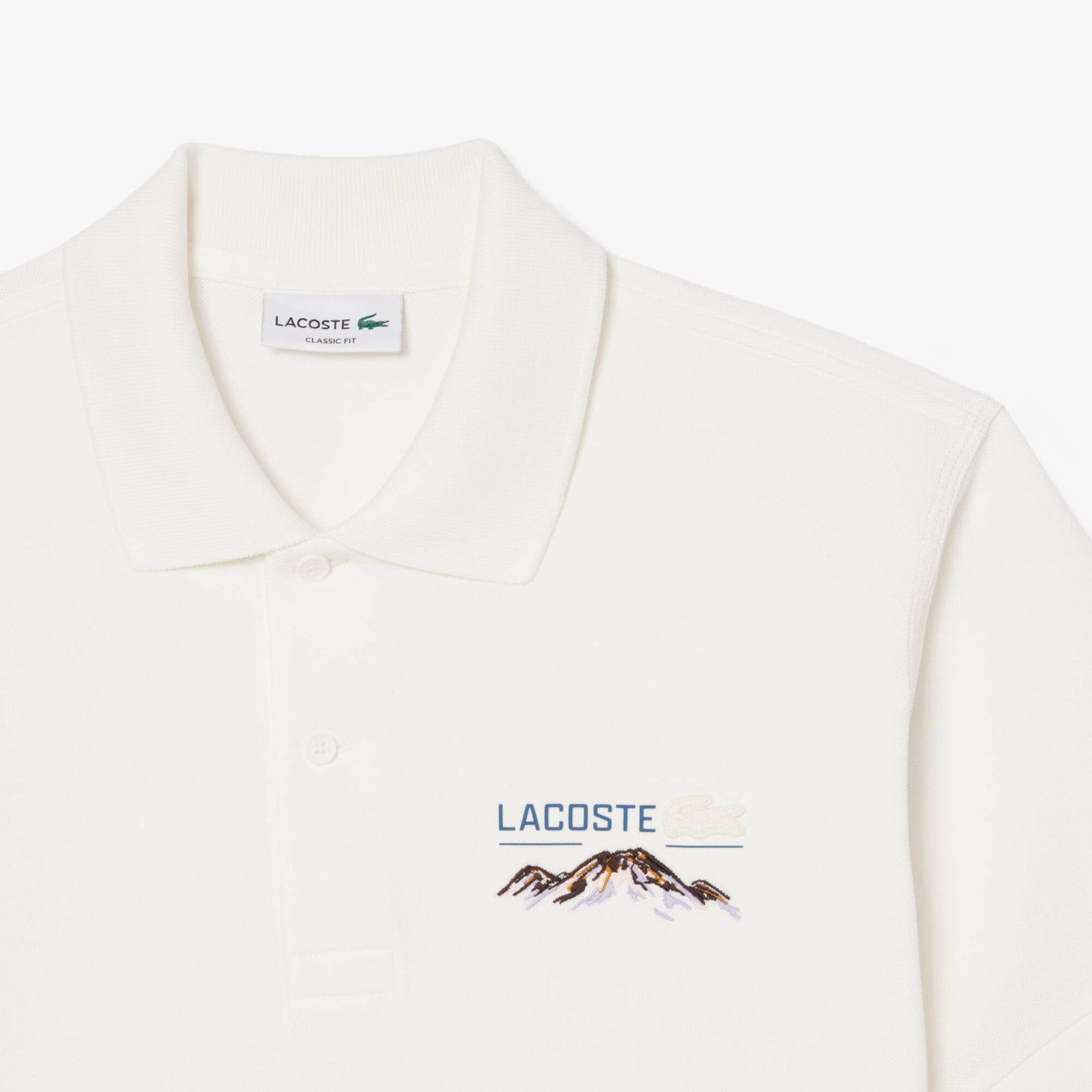 Polo Piqué Coupe Classique à Motif Brodé