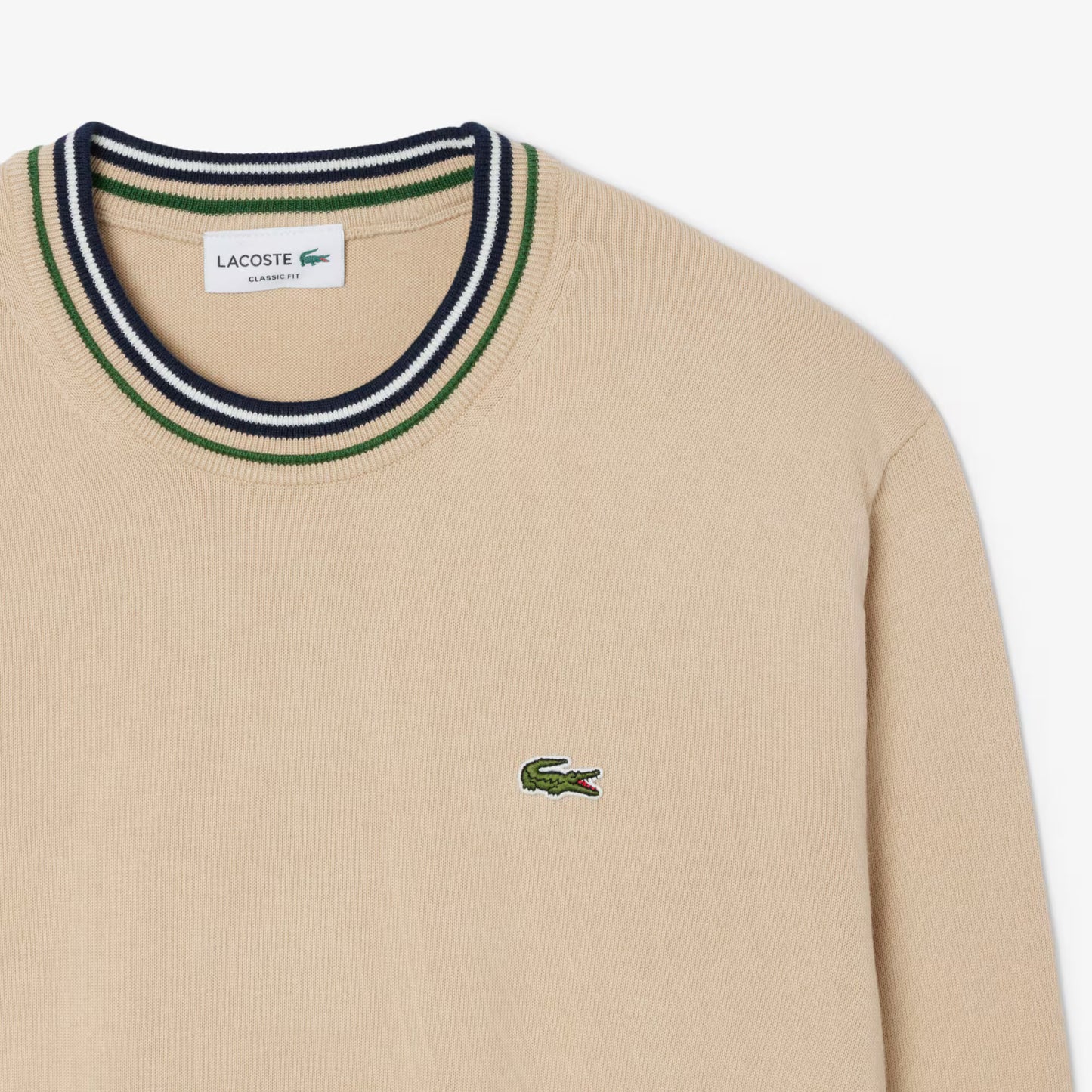 Pull en jersey de coton rayé