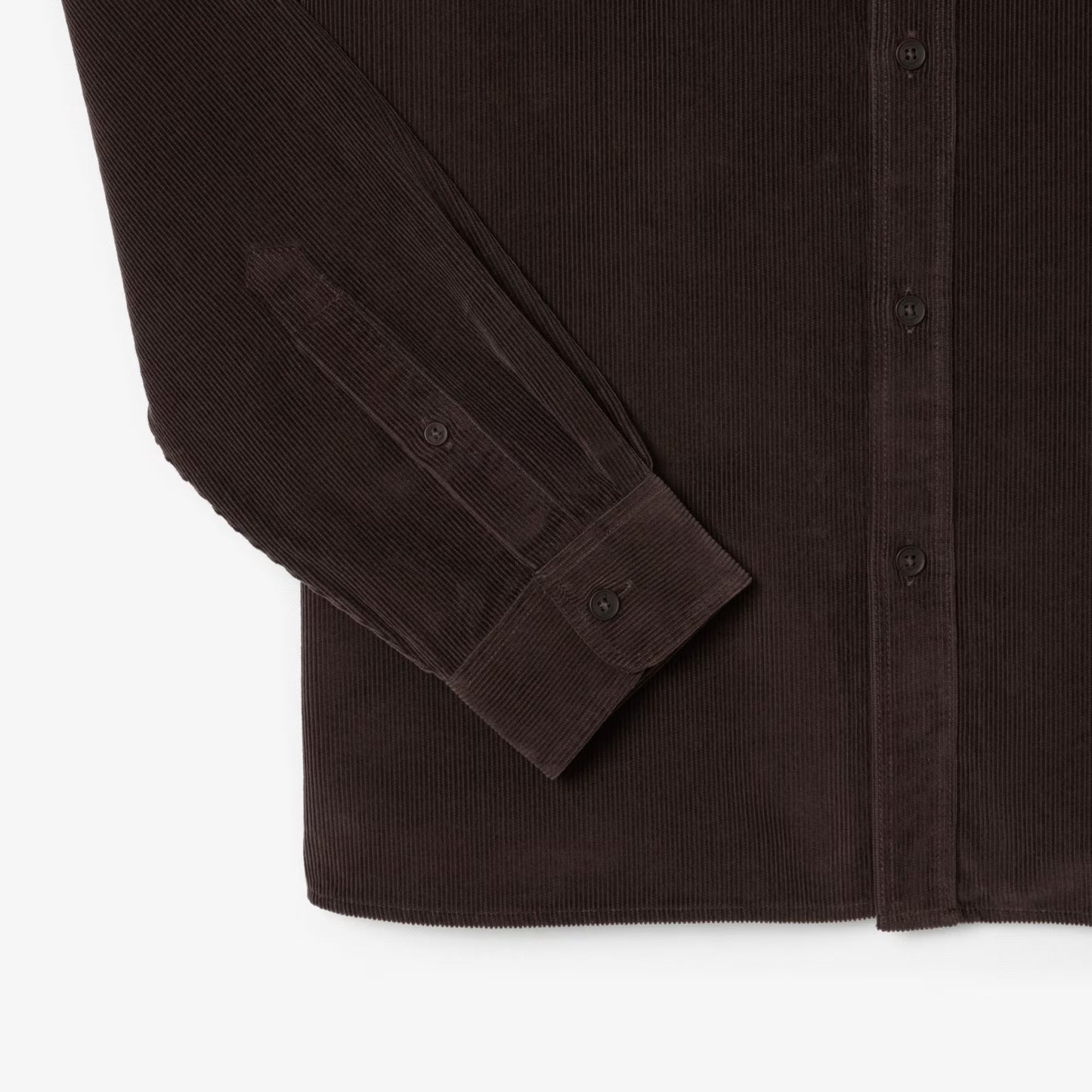 Chemise en velours coupe droite