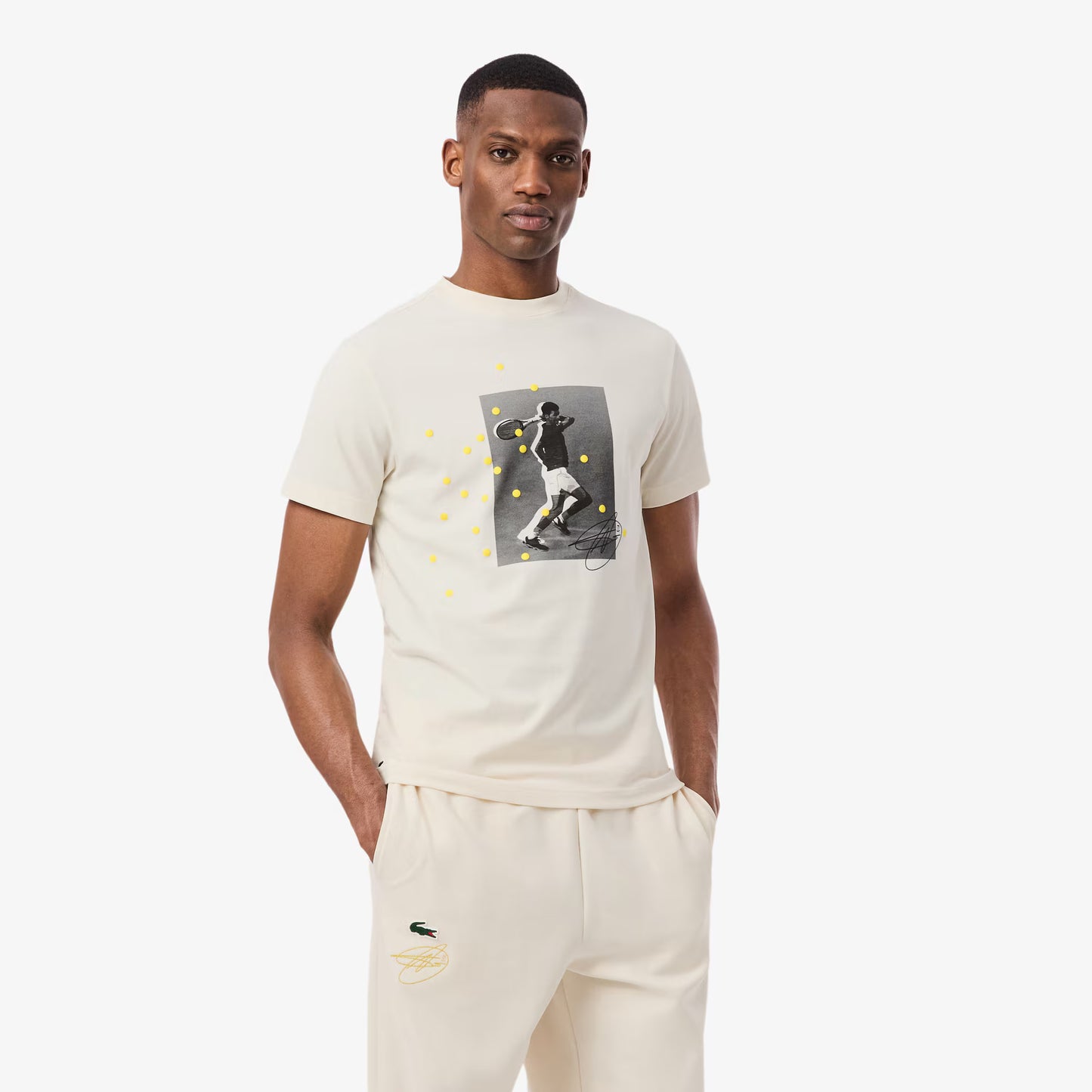 T-shirt graphique Lacoste Tennis x Novak Djokovic