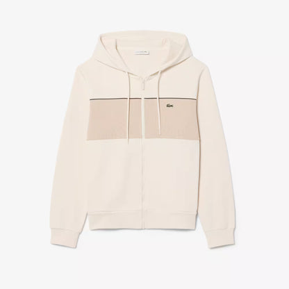 Sweat à capuche zippé color-block