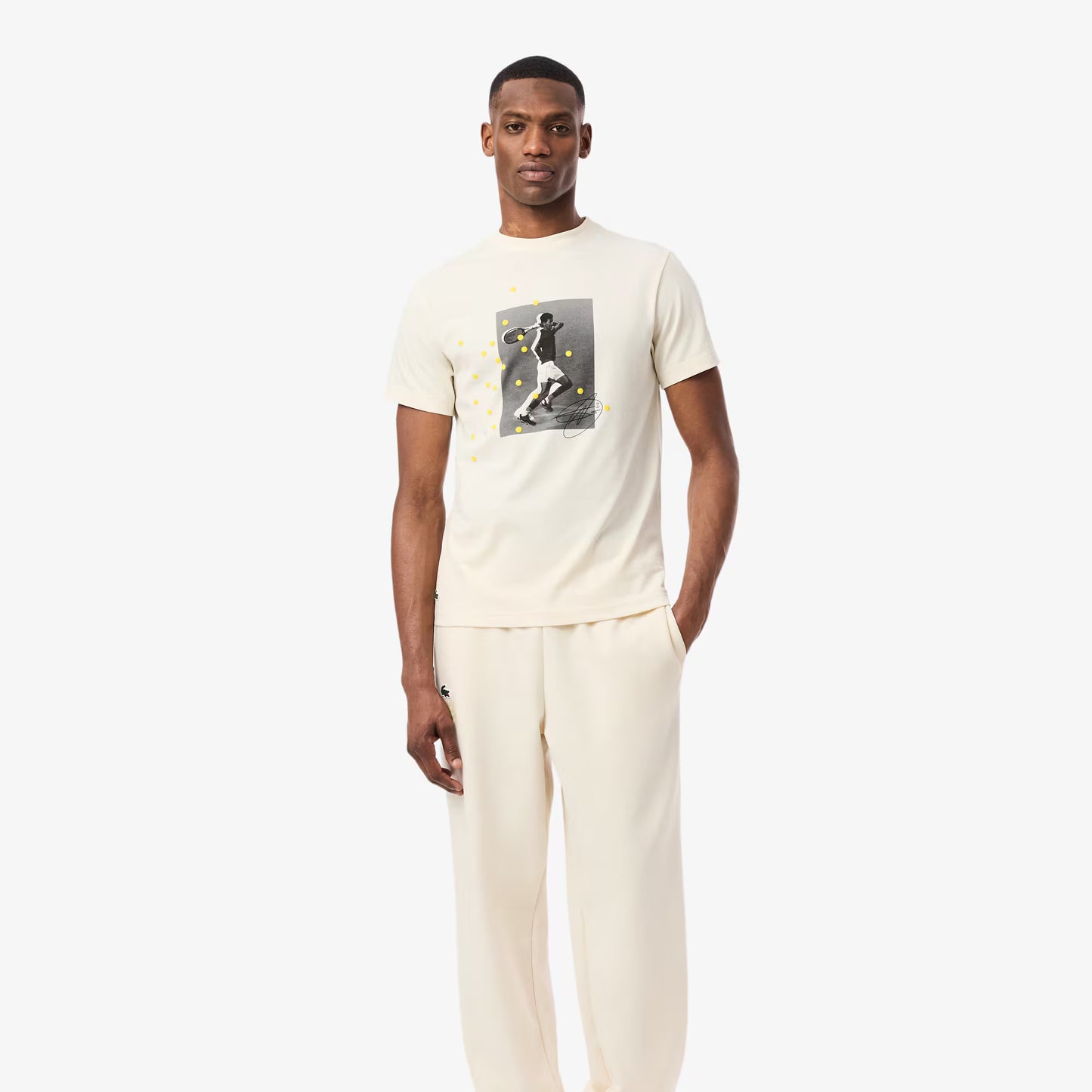 T-shirt graphique Lacoste Tennis x Novak Djokovic