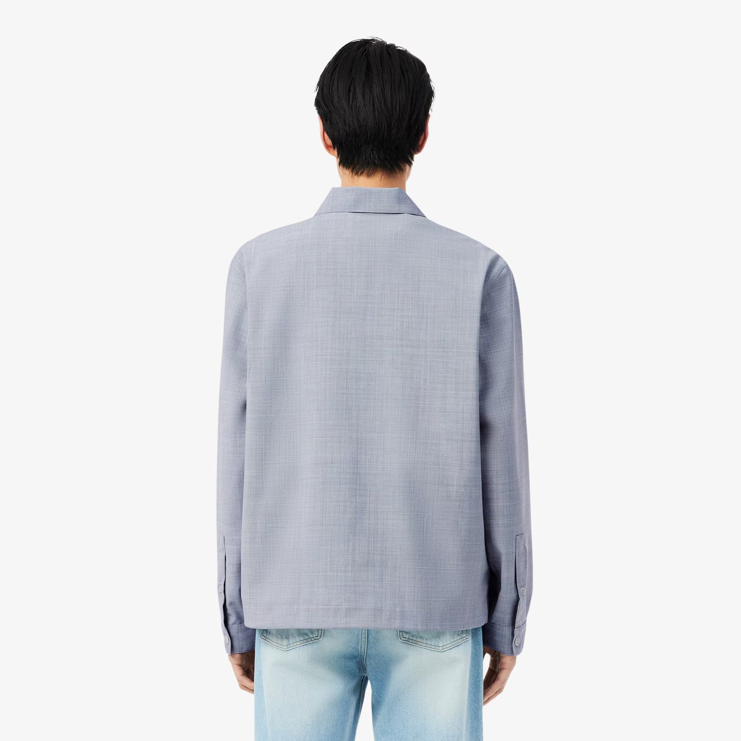 Surchemise oversize en mélange de laine