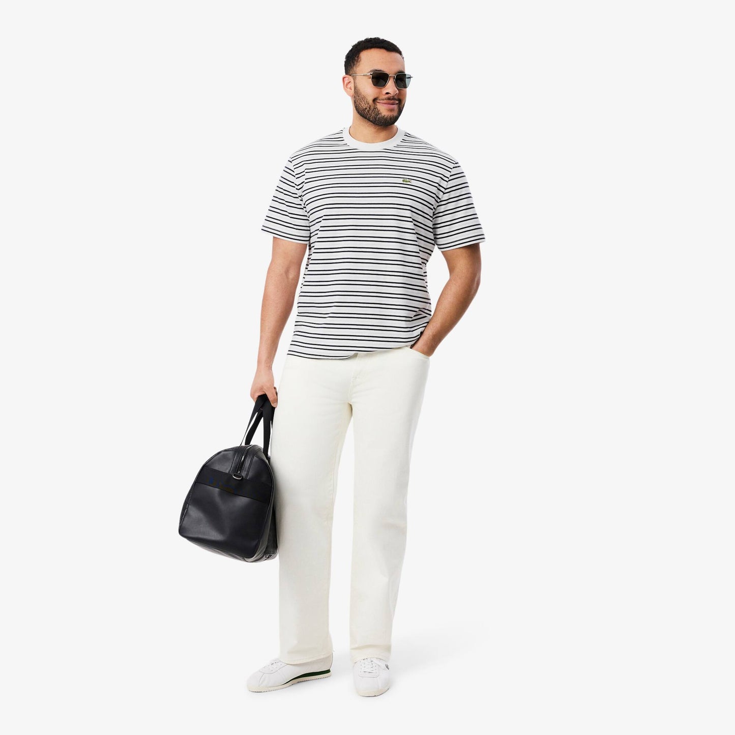 T-shirt en coton rayé