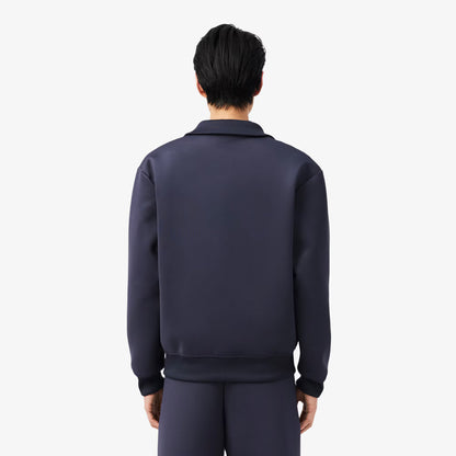 Veste brodée emblématique à col montant