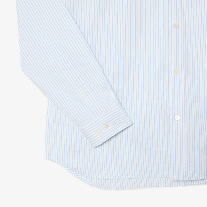Chemise rayée en pinpoint coupe droite