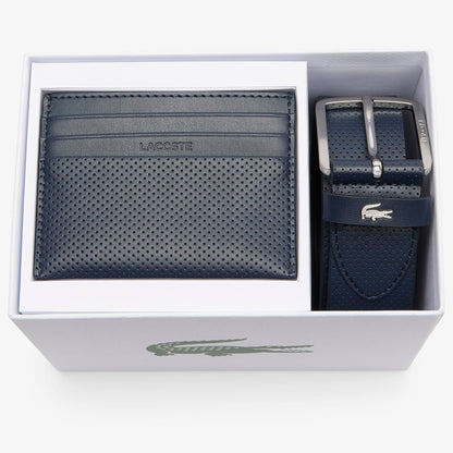 Coffret cadeau Ceinture en cuir/Porte-cartes
