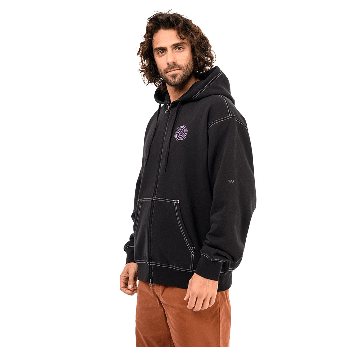 Sweat à capuche zippé Skate Swirl