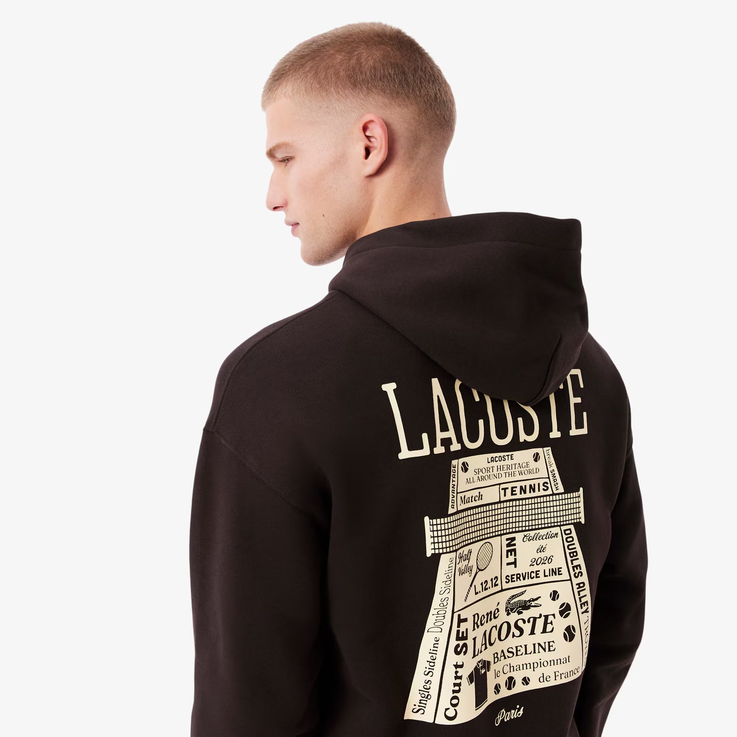 Sweat à capuche imprimé coupe décontractée