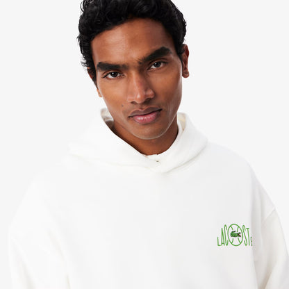 Sweat à capuche en polaire imprimé multiple