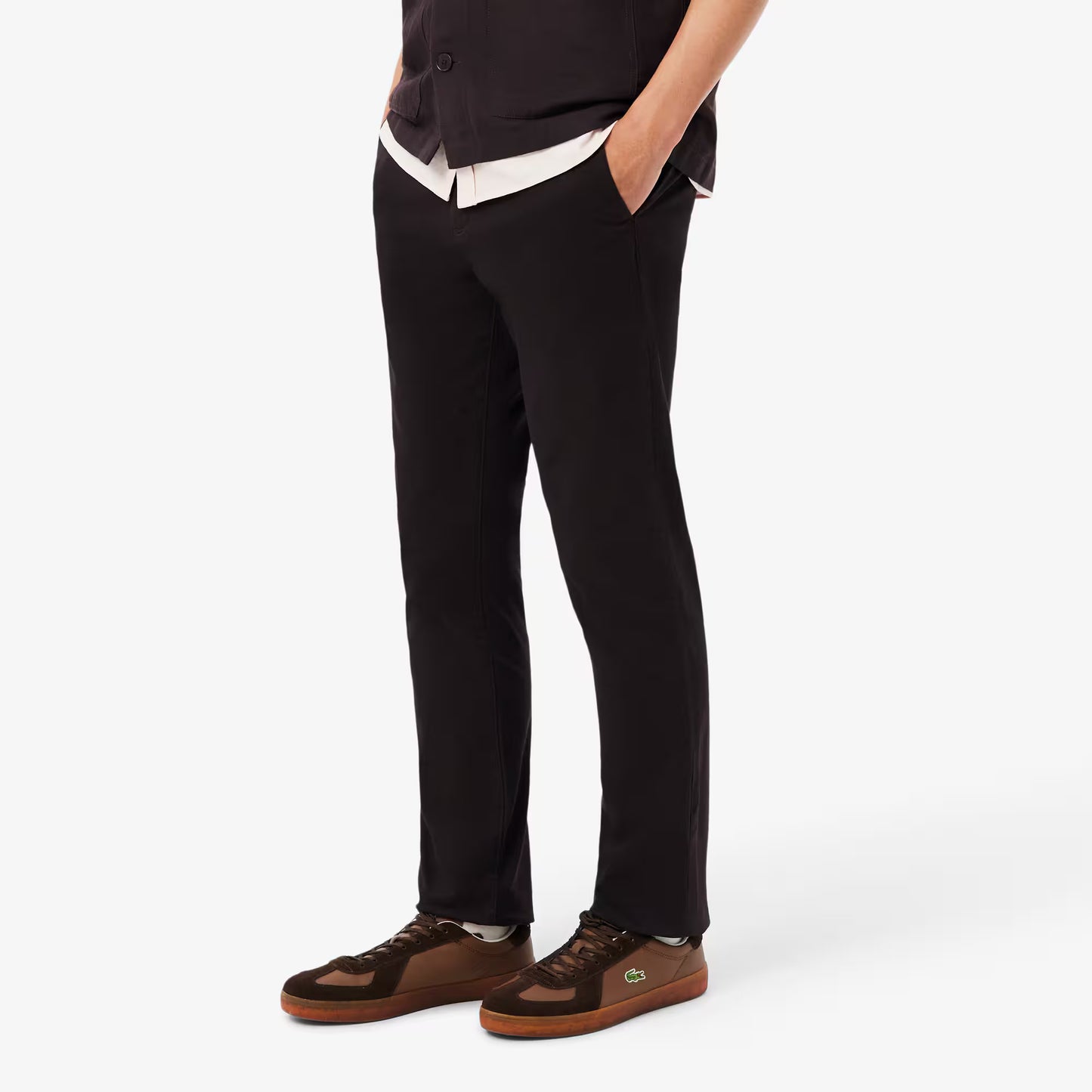 Pantalon Chino en Twill Extensible Coupe Ajustée