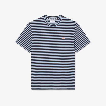 T-shirt rayé en coton texturé