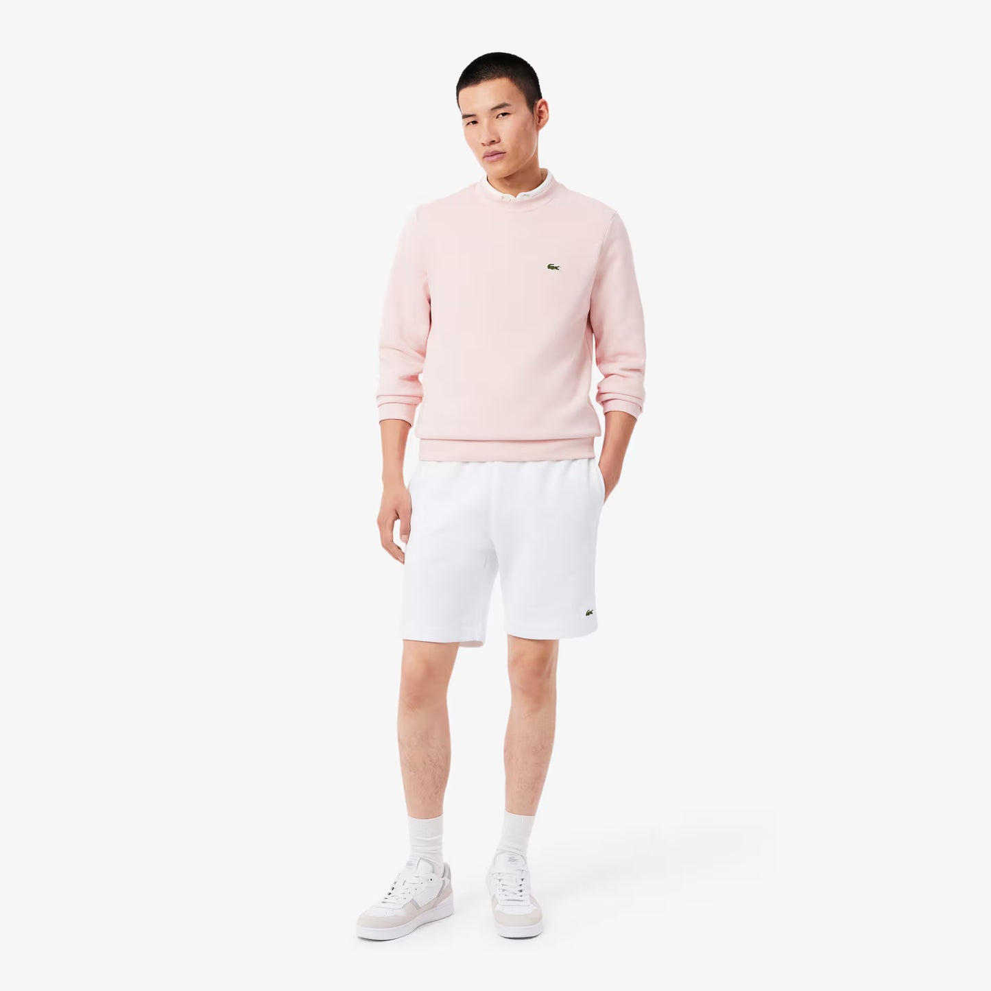 Shorts en molleton coupe droite