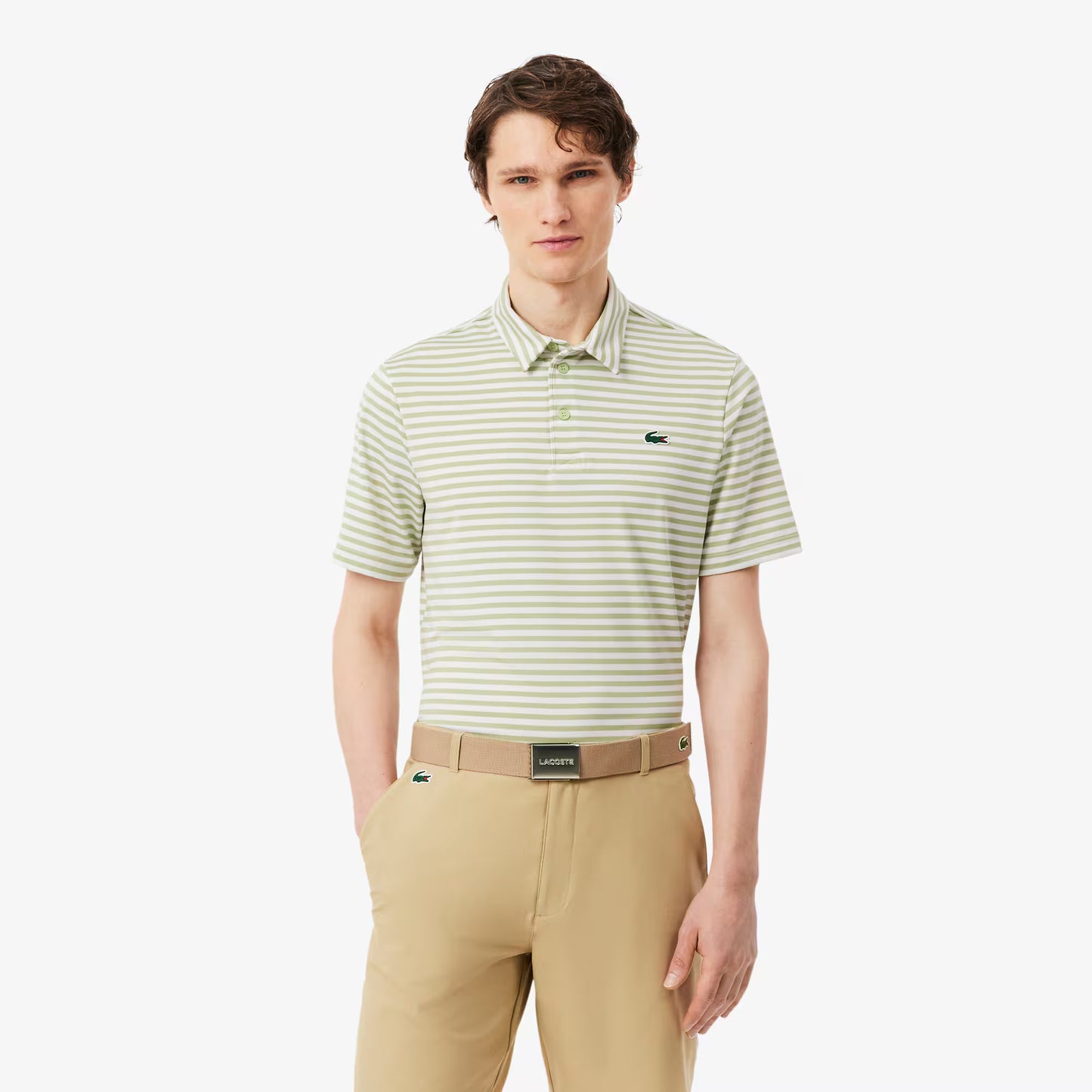 Polo de golf rayé Regular Fit Ultra Dry