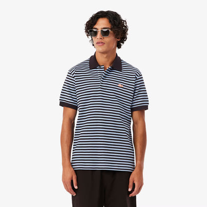 Polo rayé texturé coupe classique