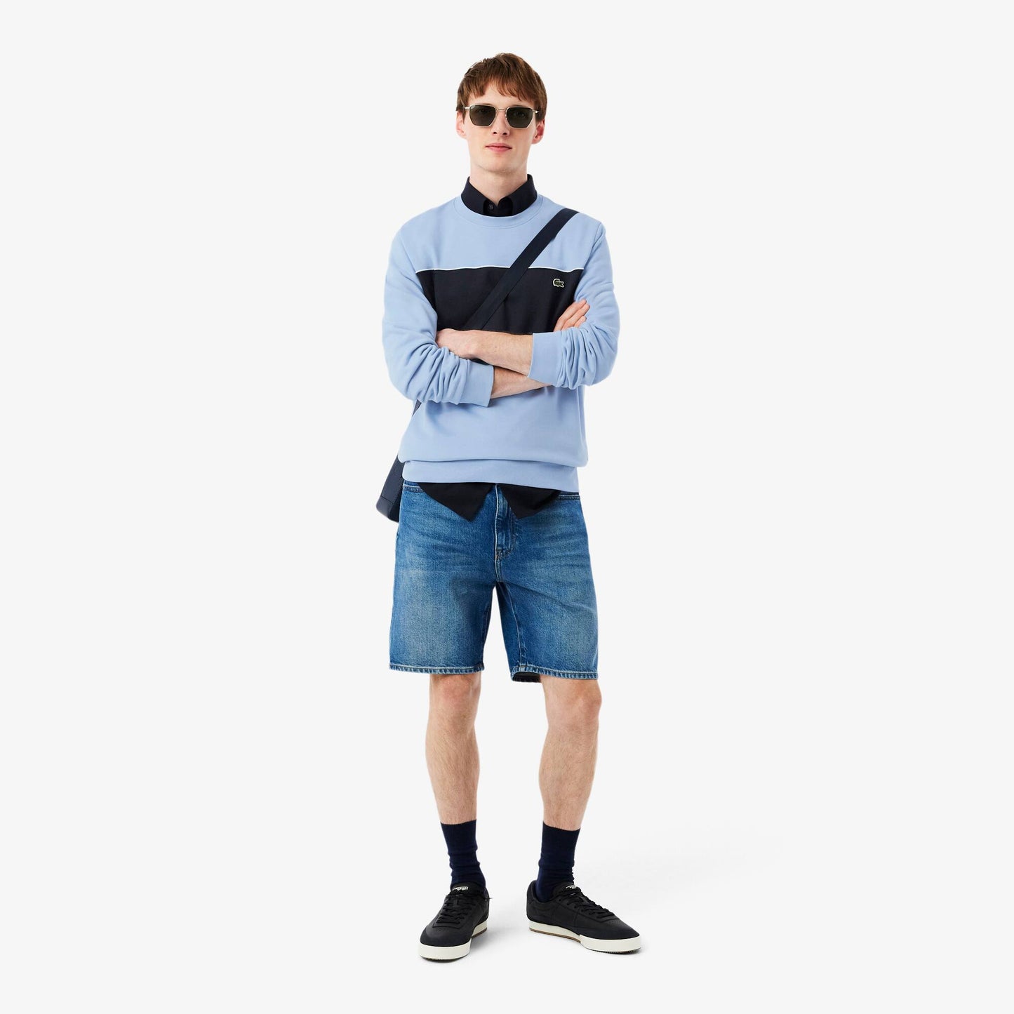 Sweat-shirt en molleton color-block