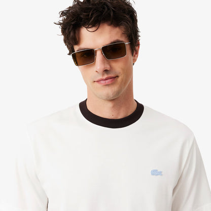 T-shirt en coton color-block coupe classique