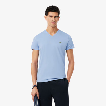 T-shirt léger en coton Pima col V