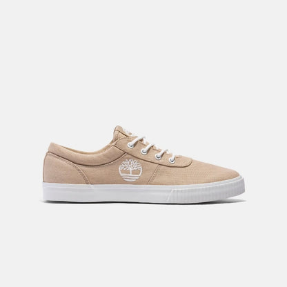 Mylo Bay Low Lace-Up Trainer Beige