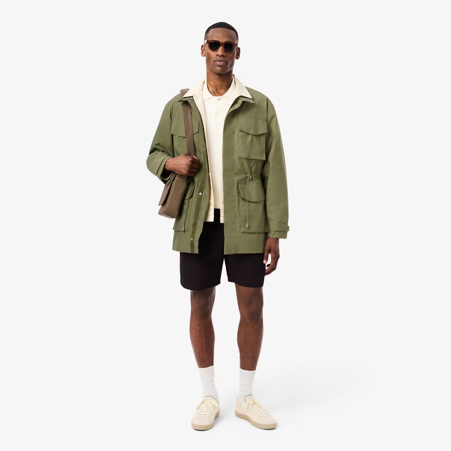 Veste coupe-vent mi-longue déperlante