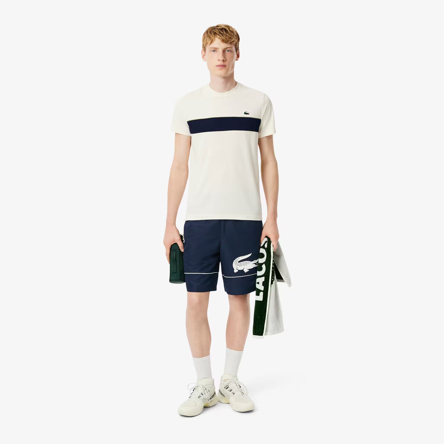 Shorts de tennis en taffetas de losange imprimé