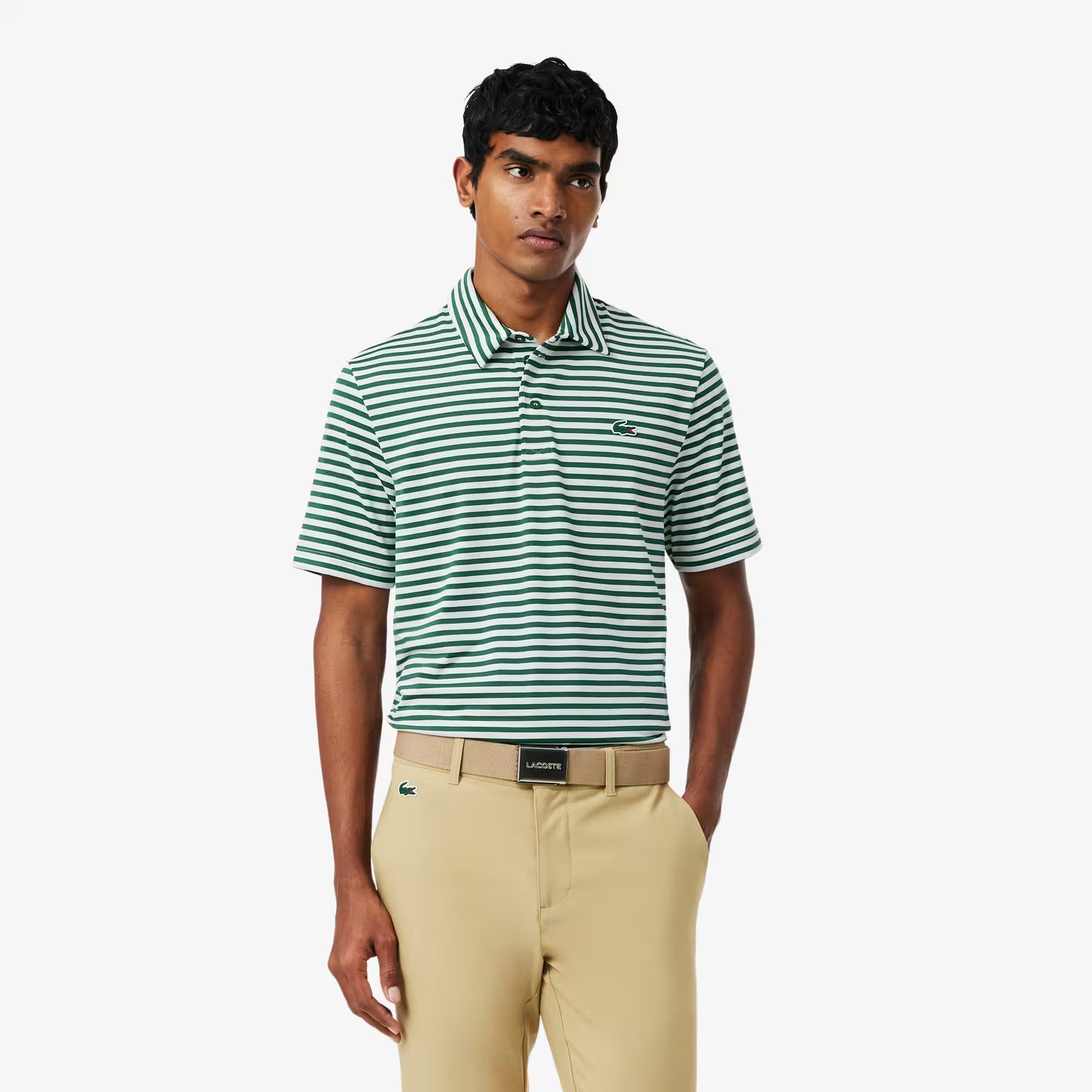 Polo de golf rayé Regular Fit Ultra Dry
