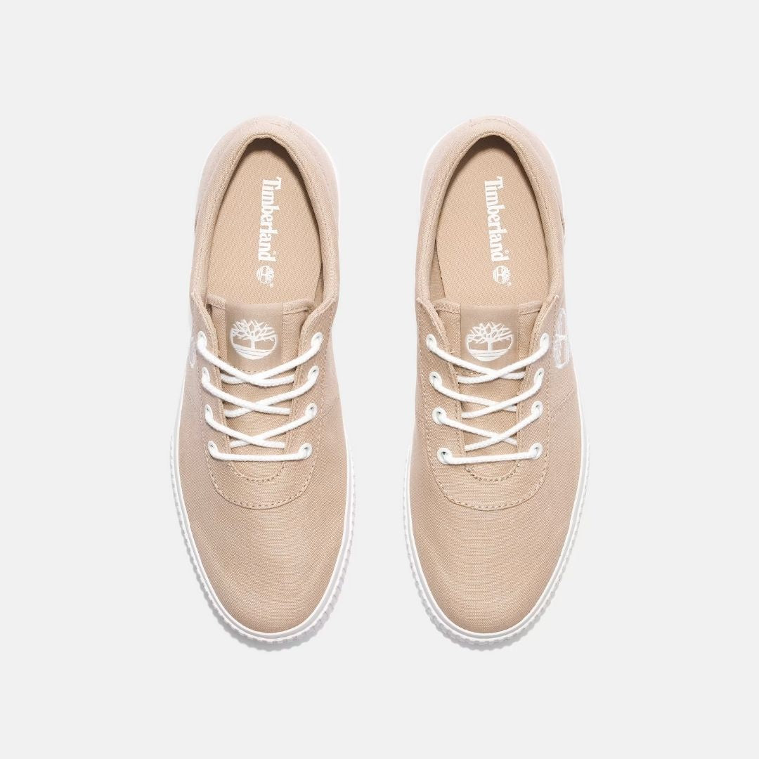 Mylo Bay Low Lace-Up Trainer Beige