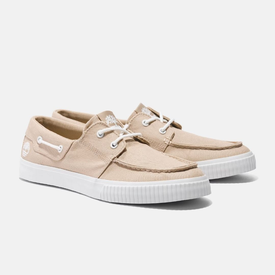 Mylo Bay Lace-up Low Trainer Beige