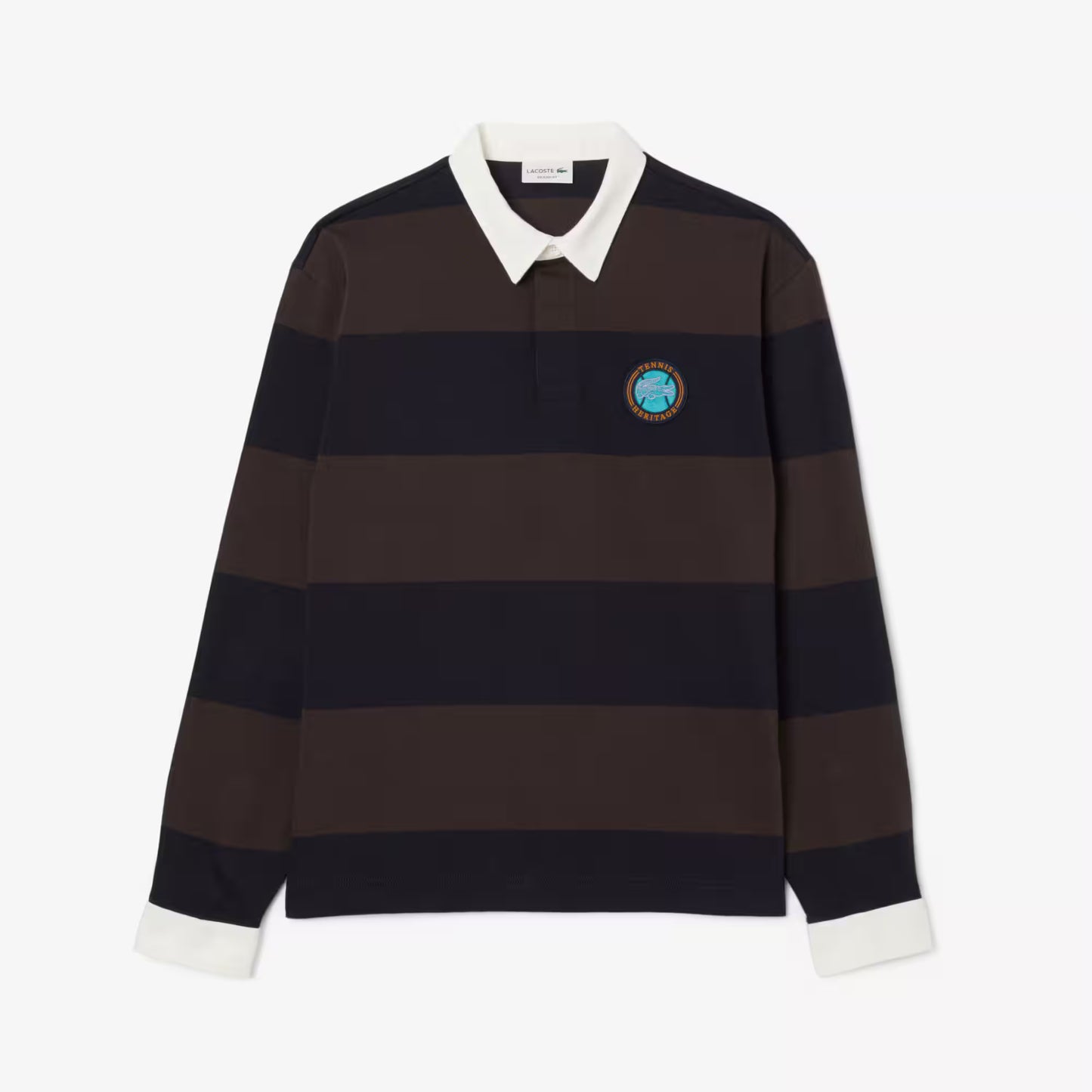 Polo de rugby rayé à coupe décontractée