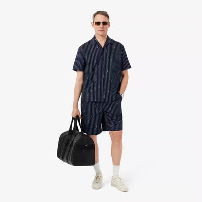 Chemise en twill imprimé coupe décontractée