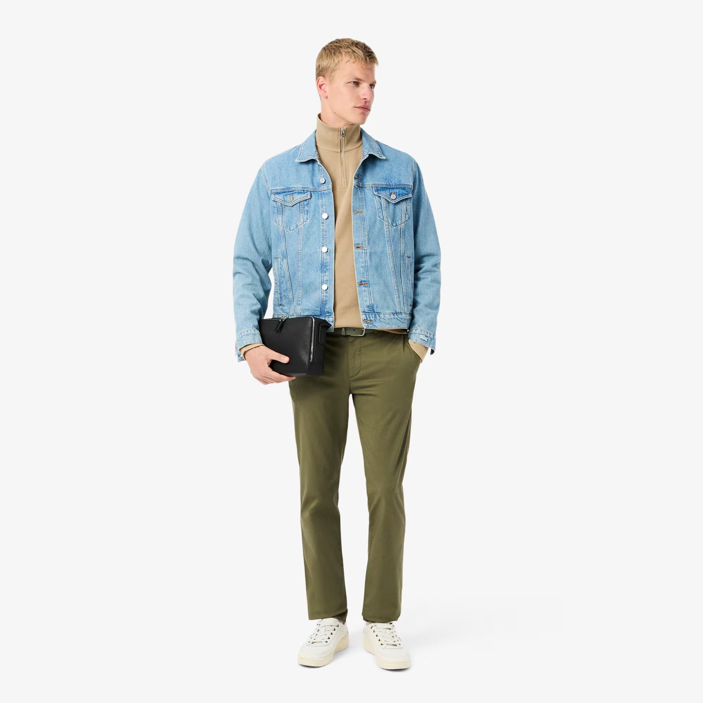 Sweat-shirt interlock col montant zippé 2