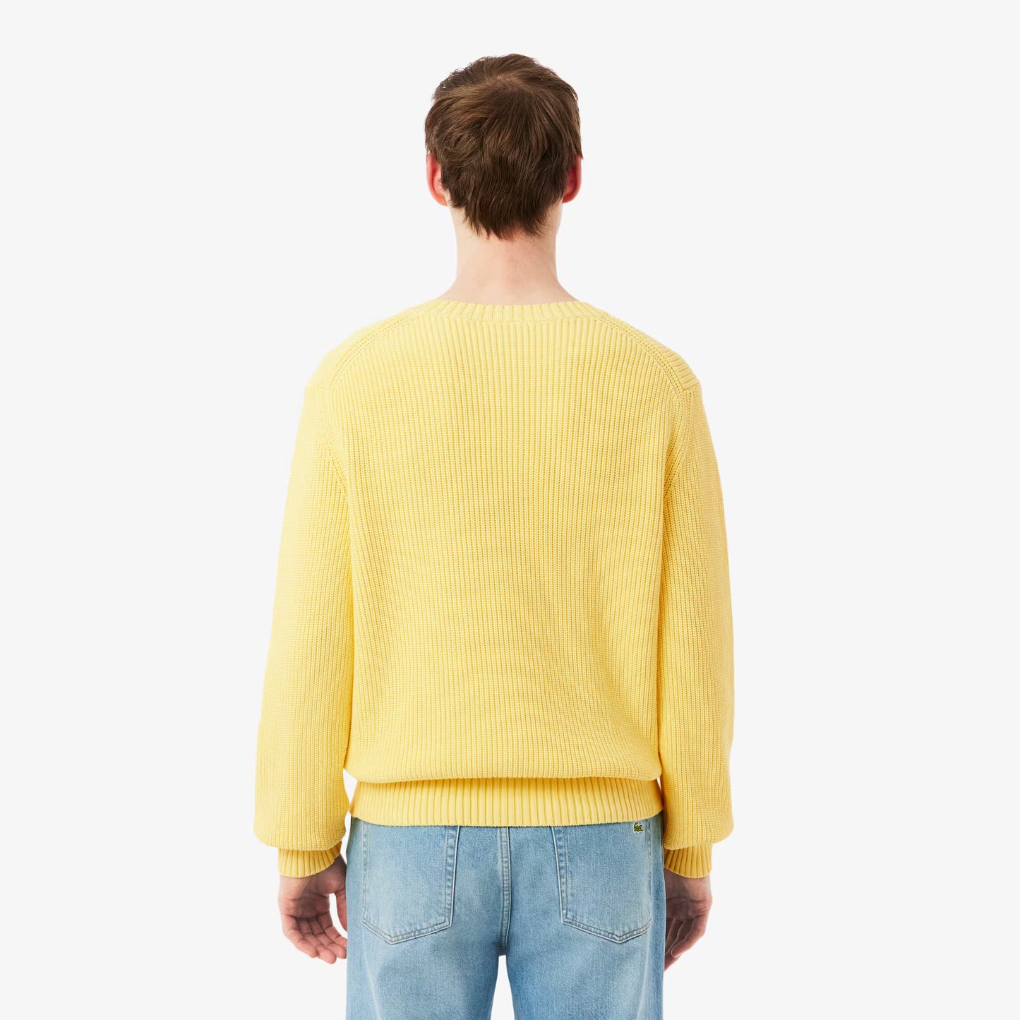 Pull en tricot côtelé perlé avec badge