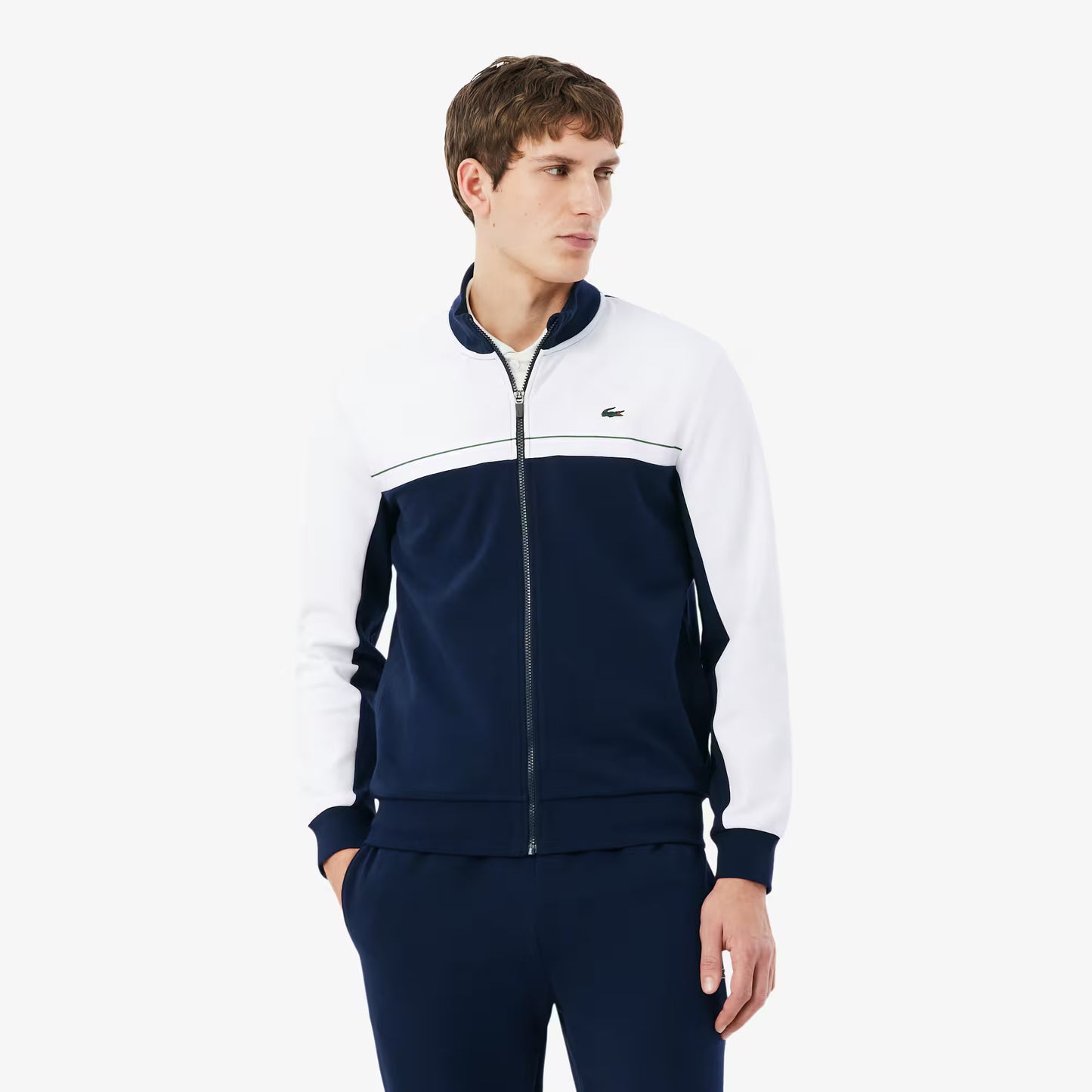 Sweat-shirt zippé sport color-block