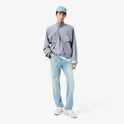 Surchemise oversize en mélange de laine